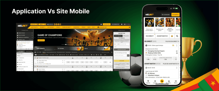 Image de application Vs Site Mobile Comparaison